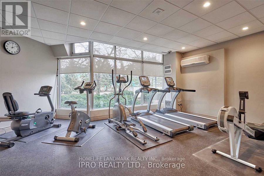 1615 - 50 Kingsbridge Garden Circle, Mississauga, ON - Indoor Photo Showing Gym Room