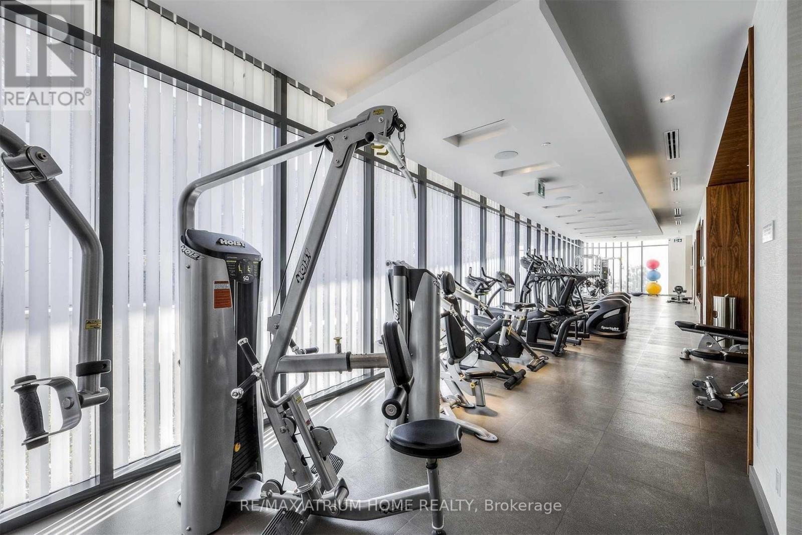 221 - 38 Cameron Street, Toronto, ON - Indoor Photo Showing Gym Room