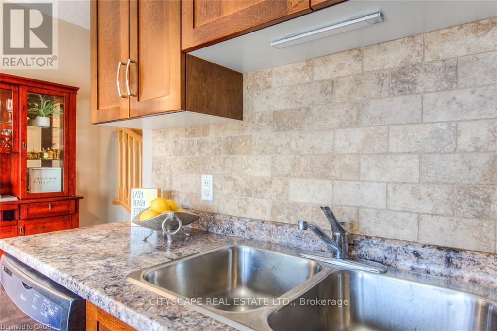 4A - 38 Howe Drive, Kitchener, ON - Indoor Photo Showing Kitchen With Double Sink