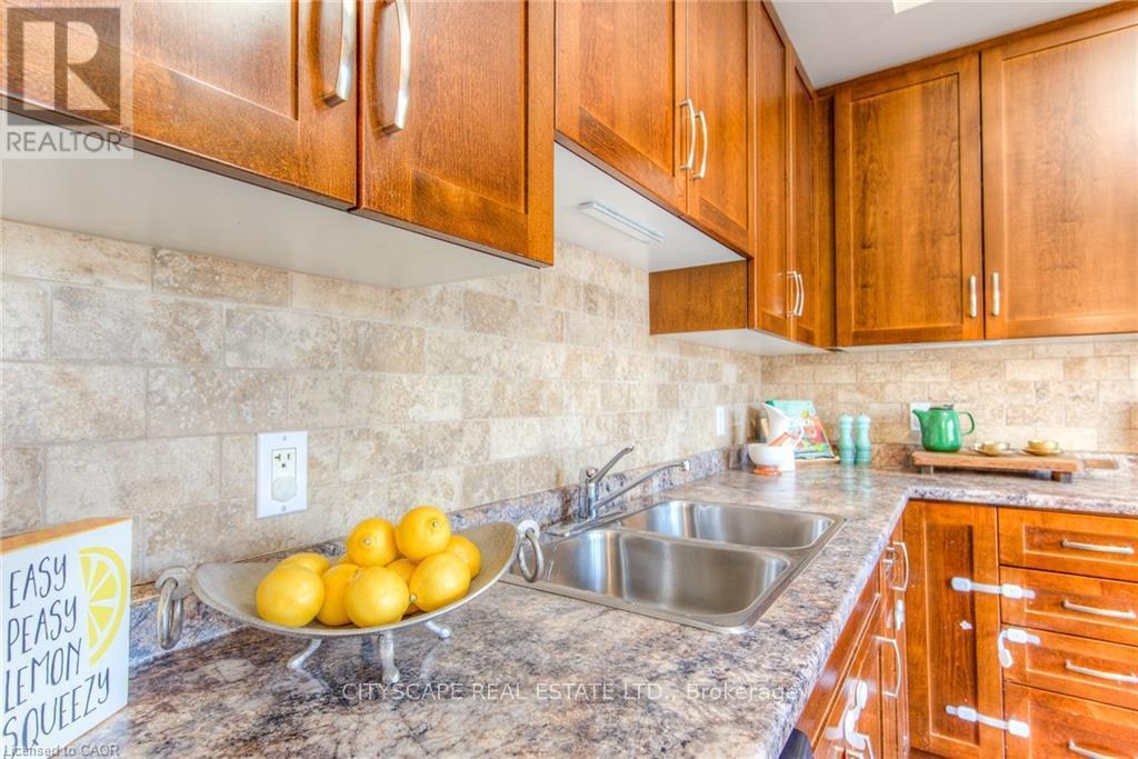 4A - 38 Howe Drive, Kitchener, ON - Indoor Photo Showing Kitchen With Double Sink