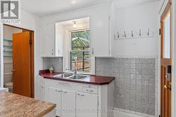 Kitchen at the back of the house. -