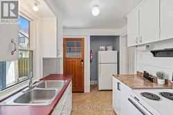 Rear side door from the kitchen. -