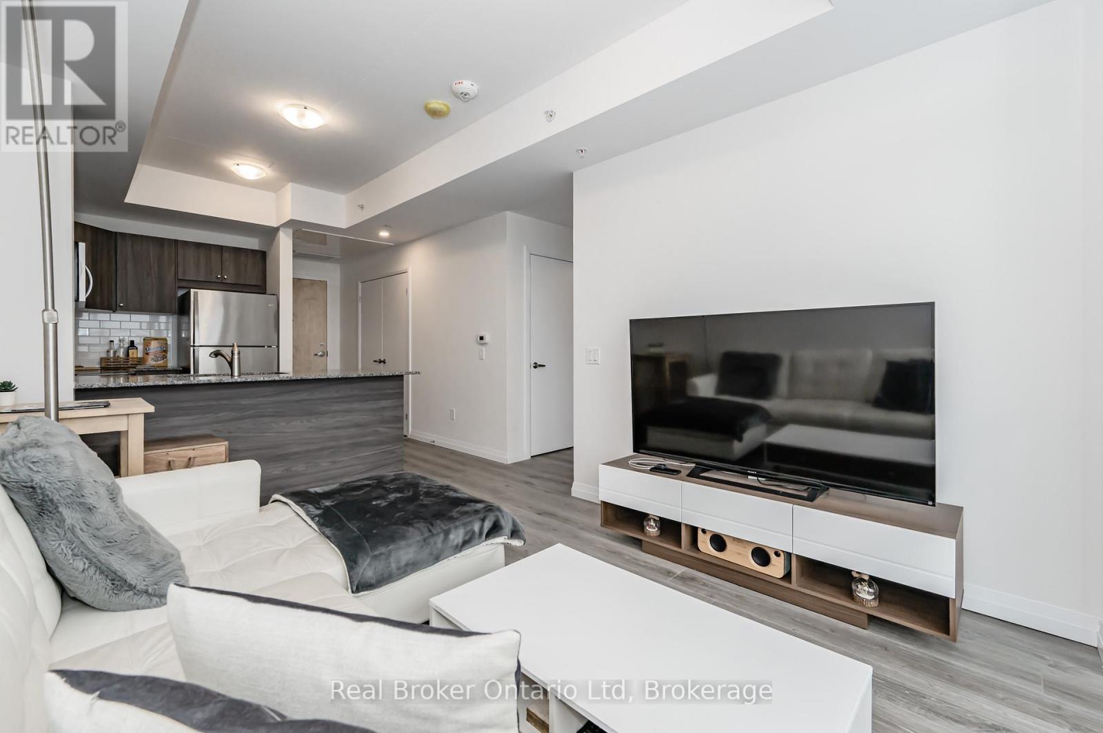 2003 - 60 Charles Street W, Kitchener, ON - Indoor Photo Showing Living Room