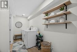 Virtually Staged Laundry Room -