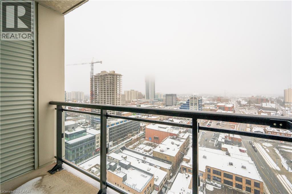 Balcony featuring a city view - 60 Charles Street Unit# 2003, Kitchener, ON - Outdoor With Balcony With View