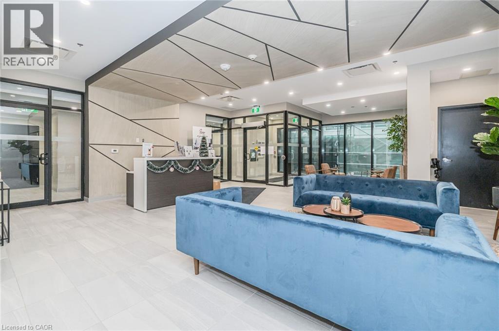 Community lobby featuring recessed lighting - 60 Charles Street Unit# 2003, Kitchener, ON - Indoor Photo Showing Other Room