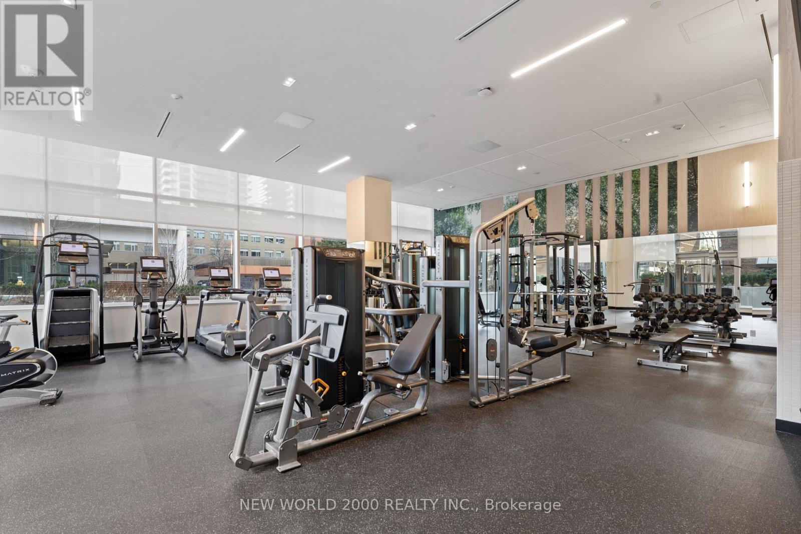 Fitness Centre - Gym - 602 - 101 Roehampton Avenue, Toronto, ON - Indoor Photo Showing Gym Room