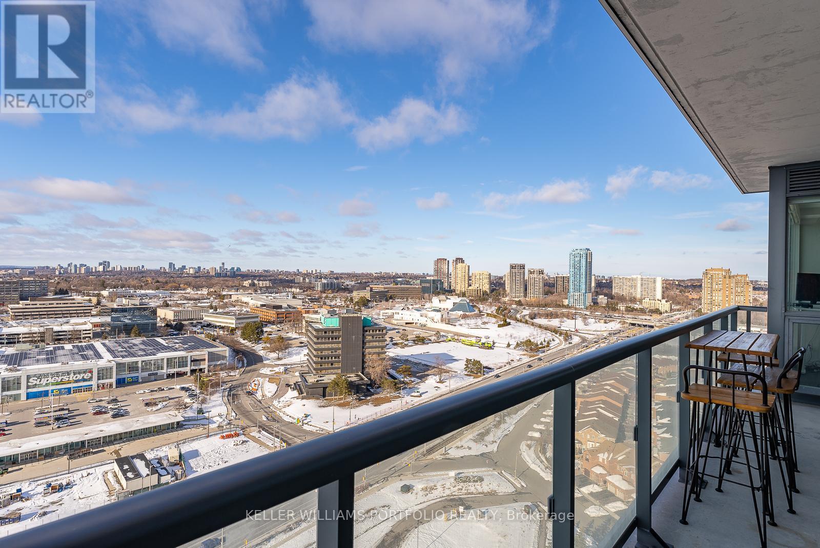 2203 - 6 Sonic Way, Toronto, ON - Outdoor With Balcony With View