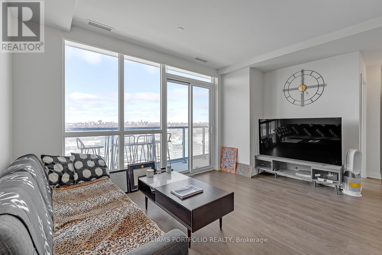 2203 - 6 Sonic Way, Toronto, ON - Indoor Photo Showing Living Room