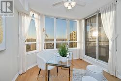 Walk out to balcony from den -