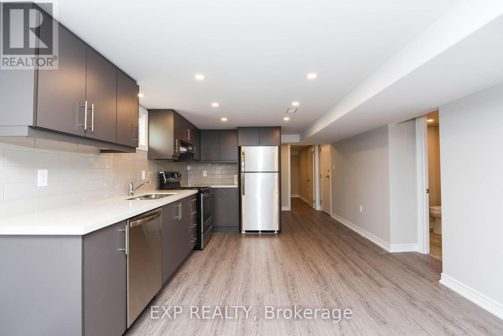 Bsmt Apt - 91 Whitfield Avenue, Toronto, ON - Indoor Photo Showing Kitchen With Stainless Steel Kitchen