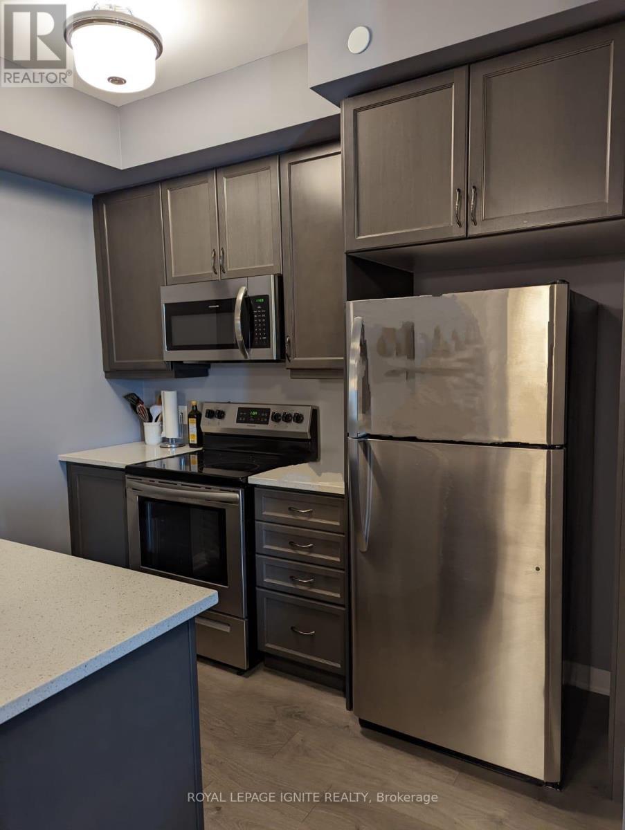 314 - 2 Adam Sellers Street, Markham, ON - Indoor Photo Showing Kitchen With Stainless Steel Kitchen
