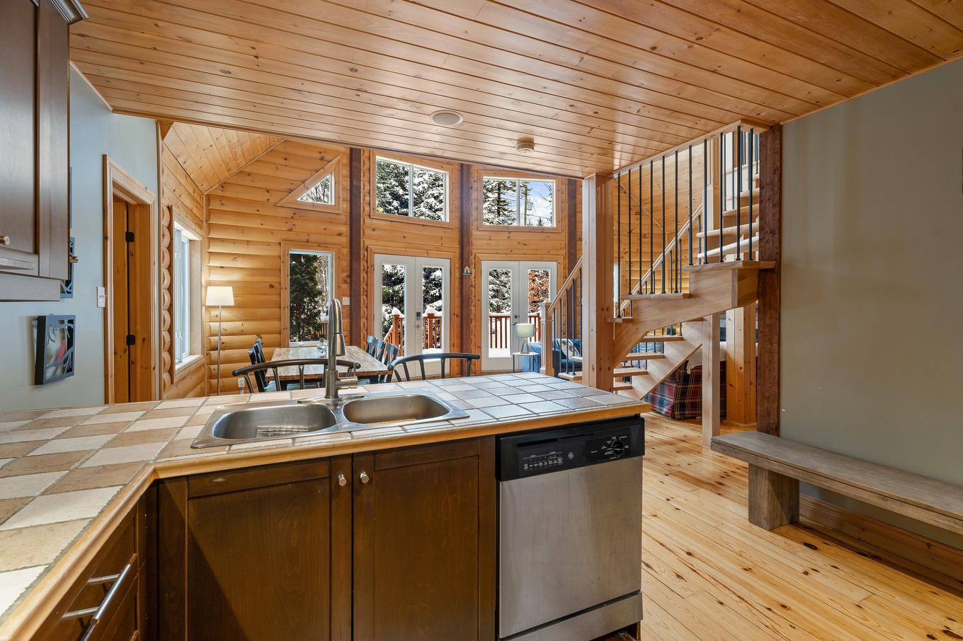 Kitchen - 50 Rue De La Cédrière, Morin-Heights, QC - Indoor Photo Showing Kitchen With Double Sink