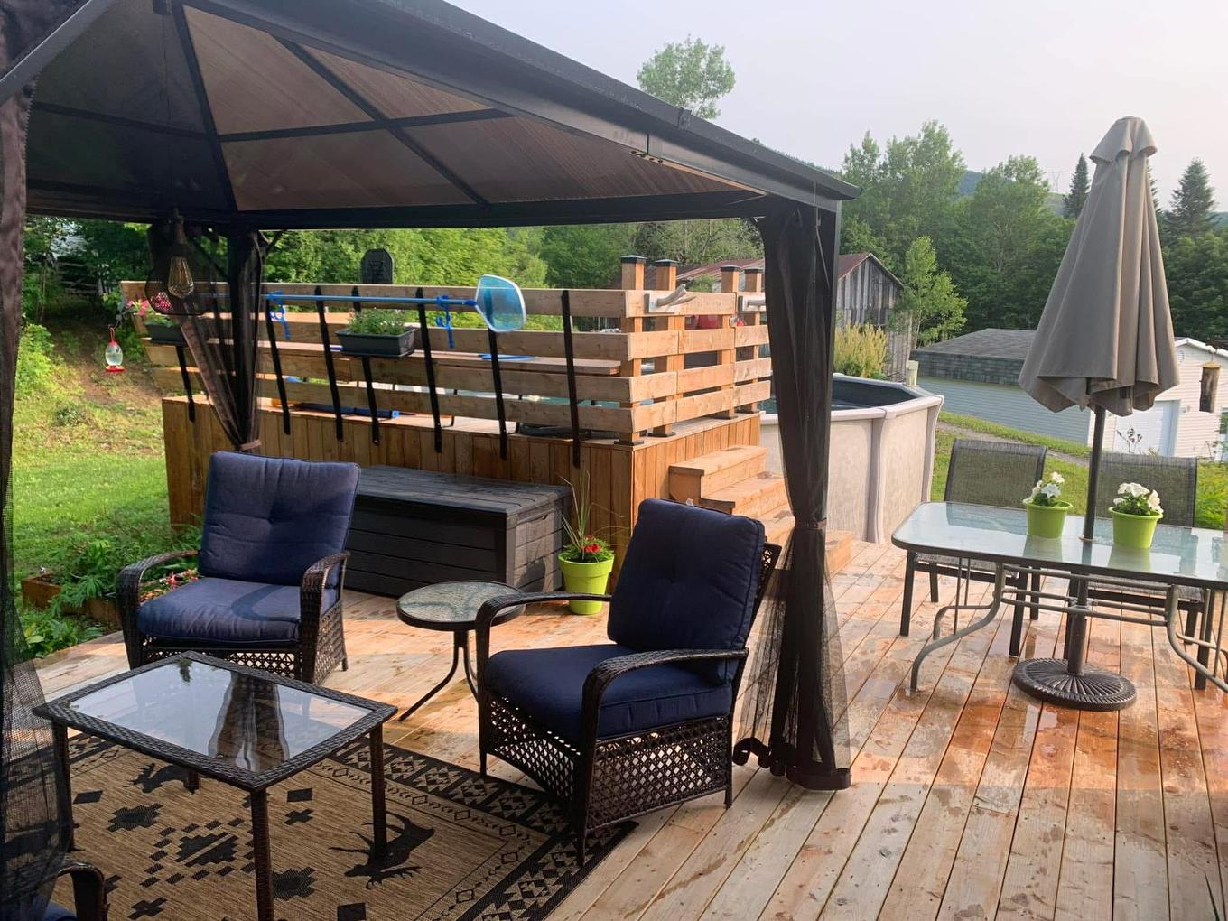 Terrasse - 900 Ch. St-Edmond, Stoneham-Et-Tewkesbury, QC - Outdoor With Deck Patio Veranda With Exterior