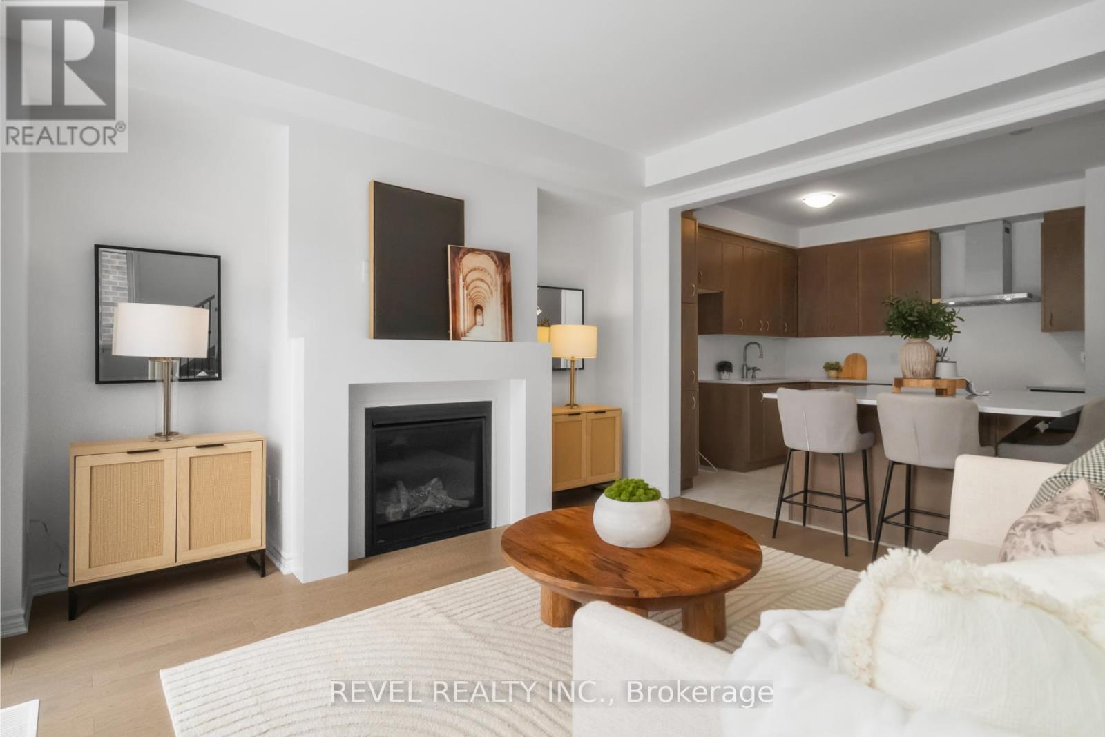 1358 Fourth Line, Milton, ON - Indoor Photo Showing Living Room With Fireplace