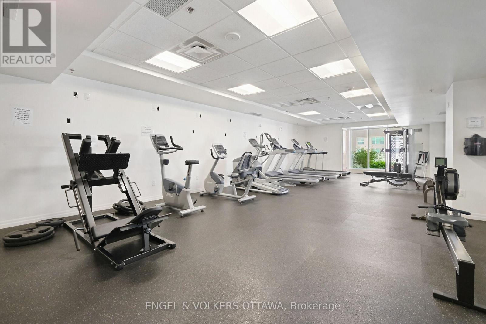 707 - 195 Besserer Street, Ottawa, ON - Indoor Photo Showing Gym Room