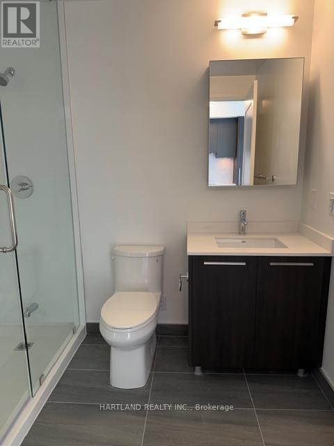 Washroom with Shower Stall - 1110 - 65 Broadway Avenue, Toronto, ON - Indoor Photo Showing Bathroom