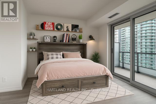 Optional Murphy Bed - 1110 - 65 Broadway Avenue, Toronto, ON - Indoor Photo Showing Bedroom