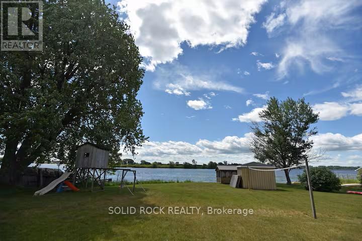 Volleyball court for use in spring - 5 Shoreline Road, Edwardsburgh/Cardinal, ON - Outdoor With View