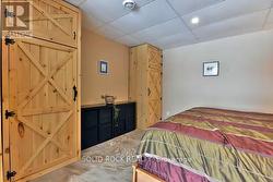 Cedar line his & hers pine closets in mstr bdrm. -