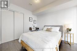 double closet in bedroom -