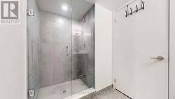 large glass shower -