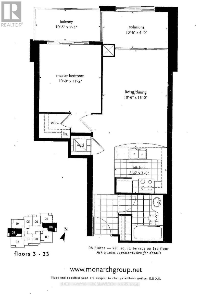 Builder's Floorplan - 1808 - 60 Brian Harrison Way, Toronto, ON - Other
