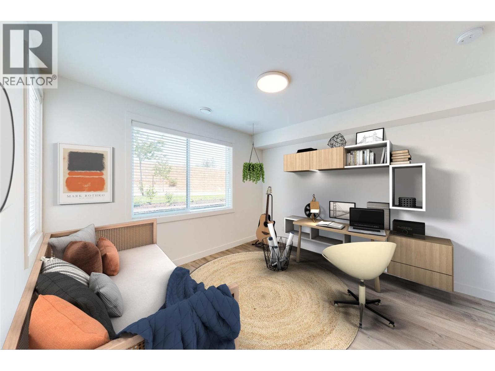 Virtual Staging - Lower Floor - Student Room - 610 Academy Way Unit# 114, Kelowna, BC - Indoor