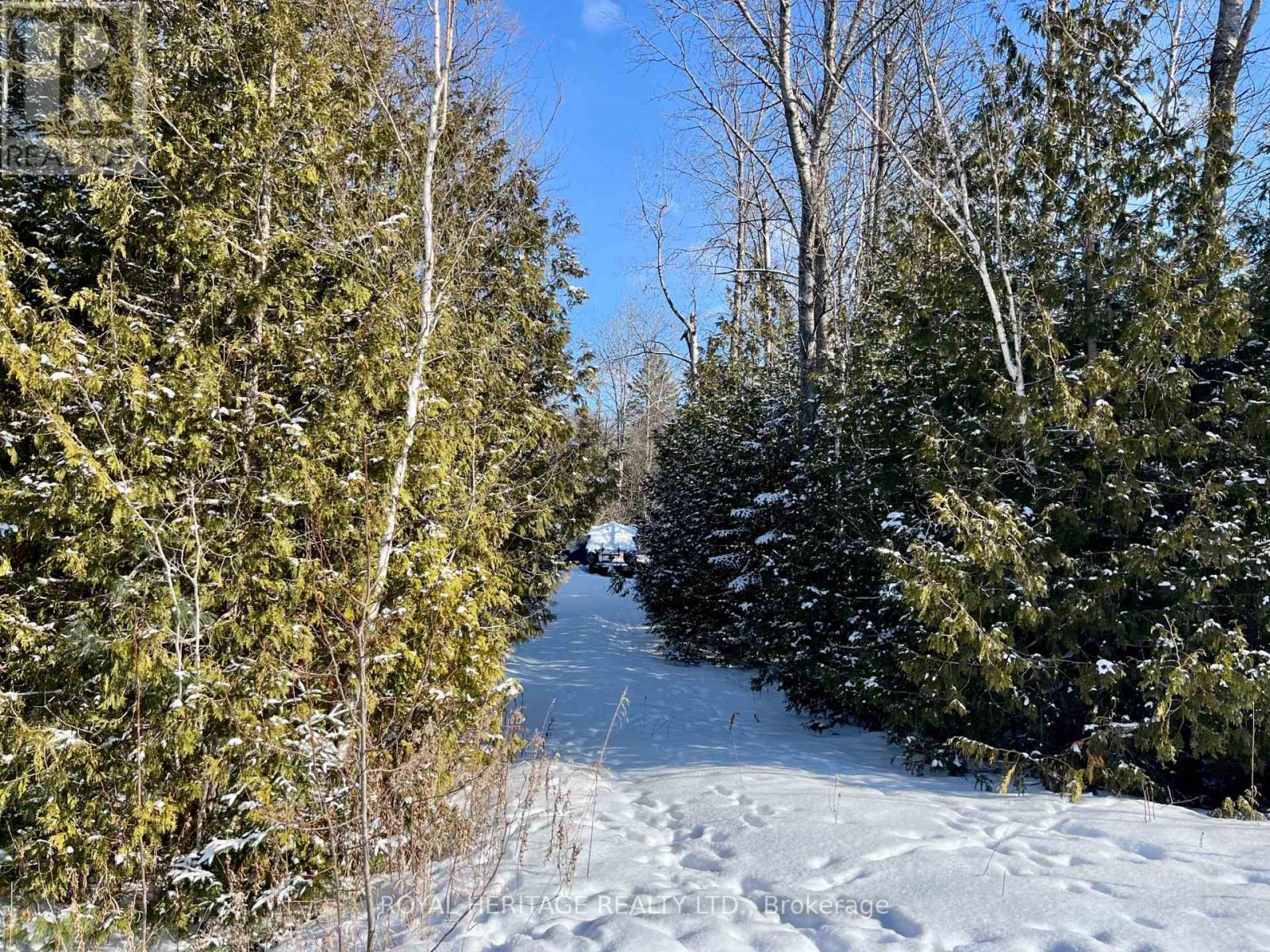 Entrance to vacant land - 0 Sumcot Drive, Trent Lakes, ON