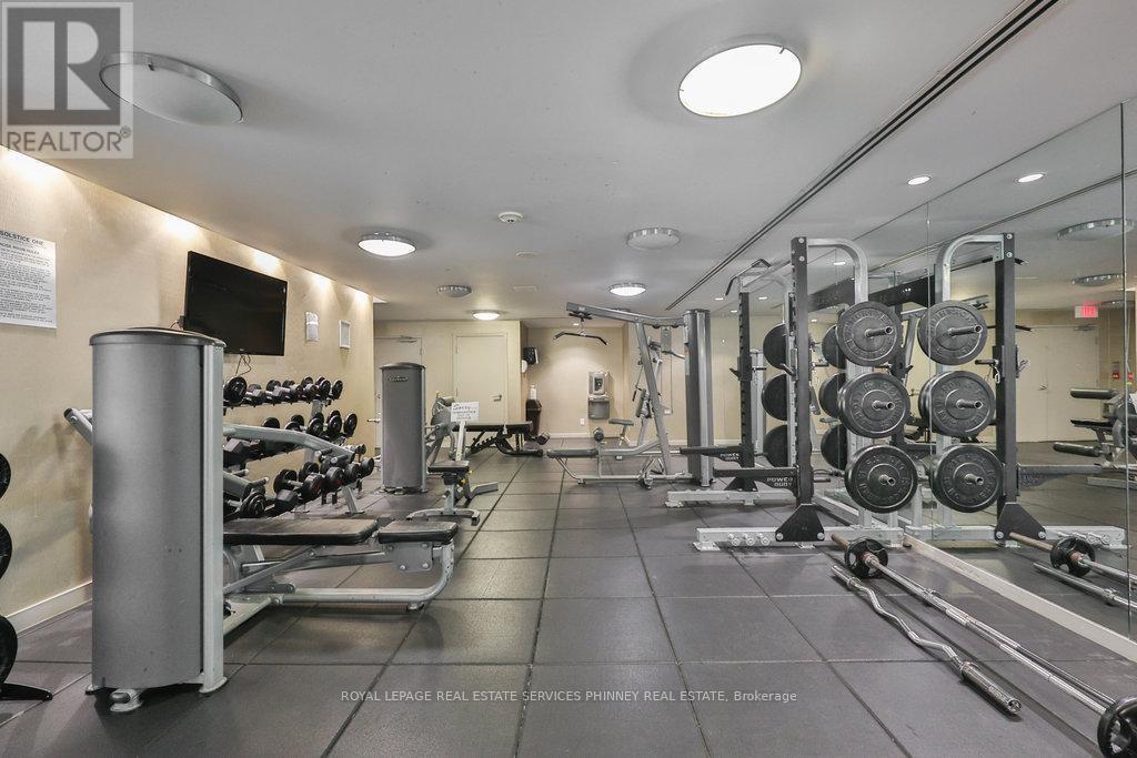1111 - 225 Webb Drive, Mississauga, ON - Indoor Photo Showing Gym Room