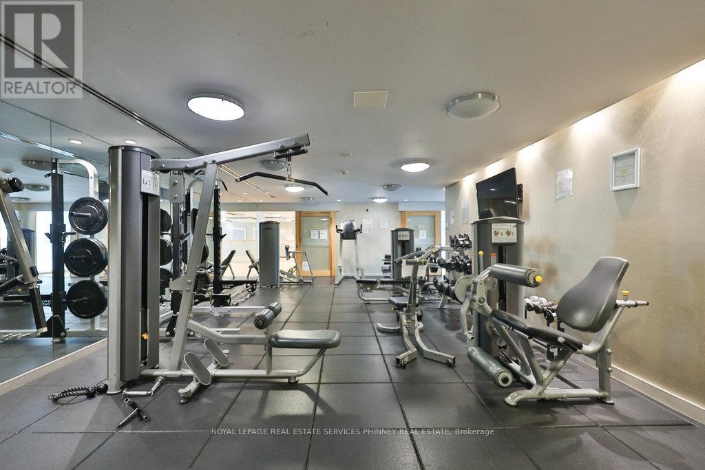 1111 - 225 Webb Drive, Mississauga, ON - Indoor Photo Showing Gym Room