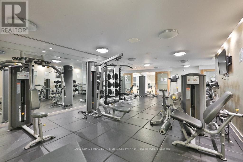 1111 - 225 Webb Drive, Mississauga, ON - Indoor Photo Showing Gym Room