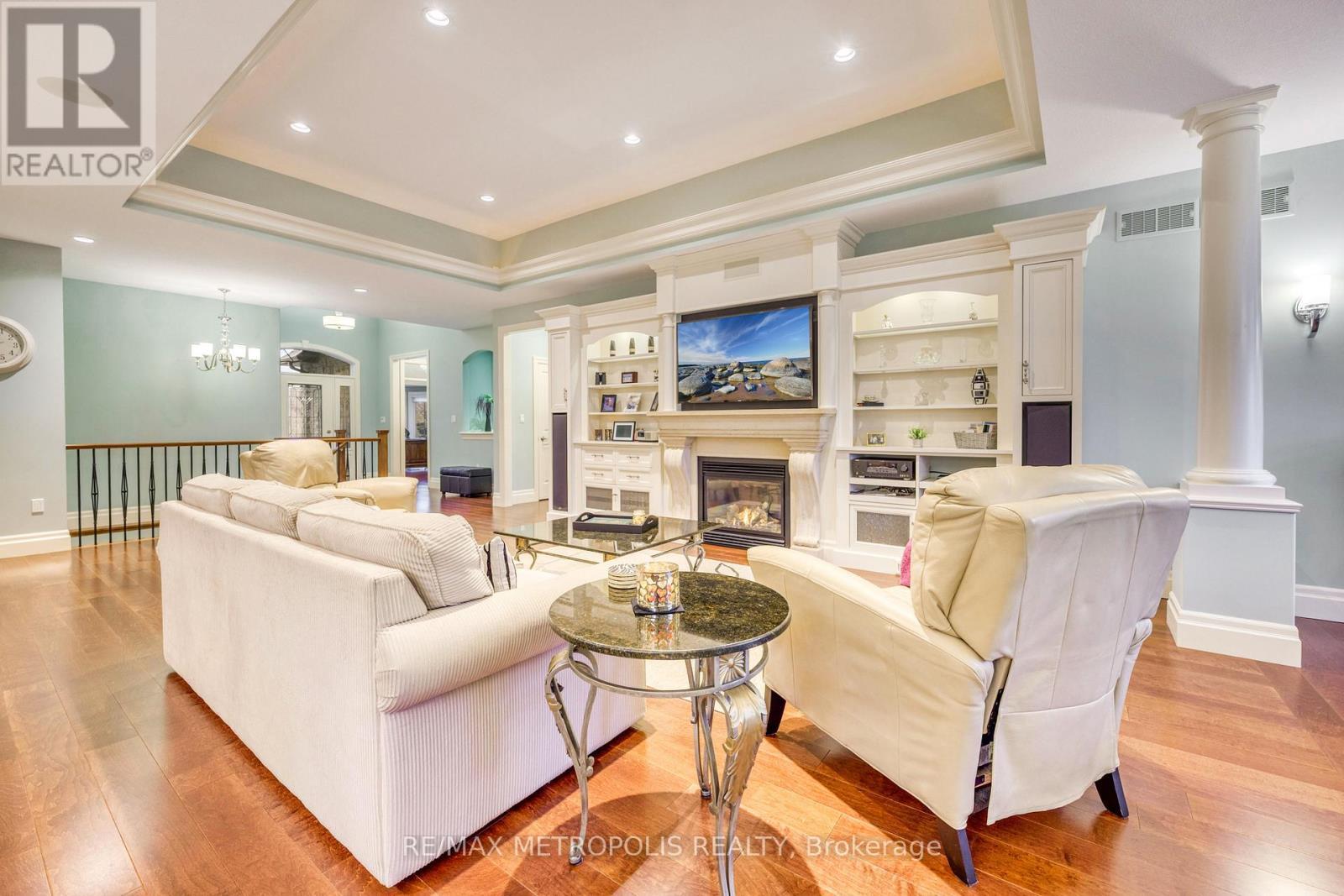 1221 Mike Weir Drive, Sarnia, ON - Indoor Photo Showing Living Room With Fireplace