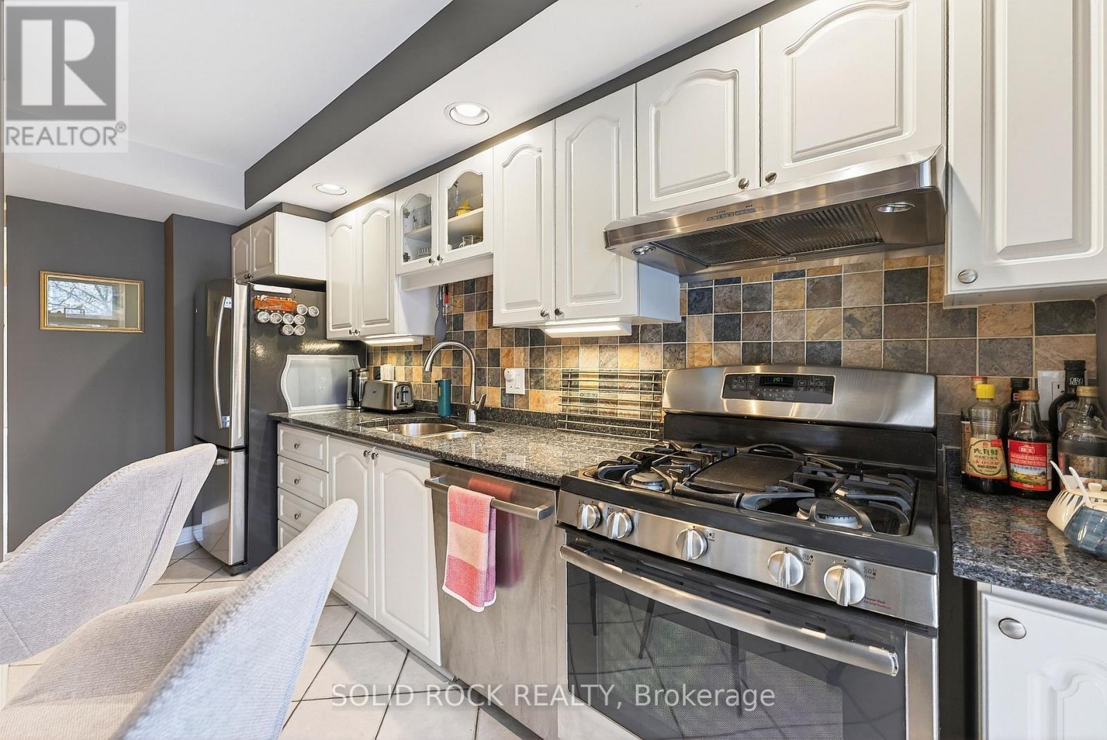 Gas stove and kitchen fan - 395 Mackay Street, Ottawa, ON - Indoor Photo Showing Kitchen With Double Sink With Upgraded Kitchen