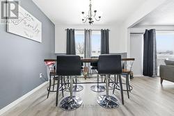 Separate dining area for holiday entertaining -