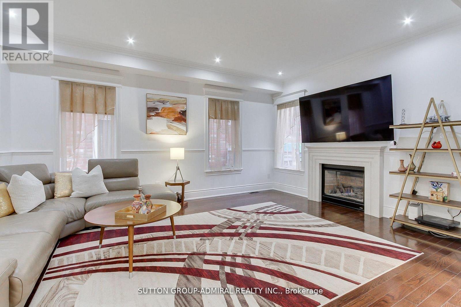 8 Aegis Drive, Vaughan, ON - Indoor Photo Showing Living Room With Fireplace