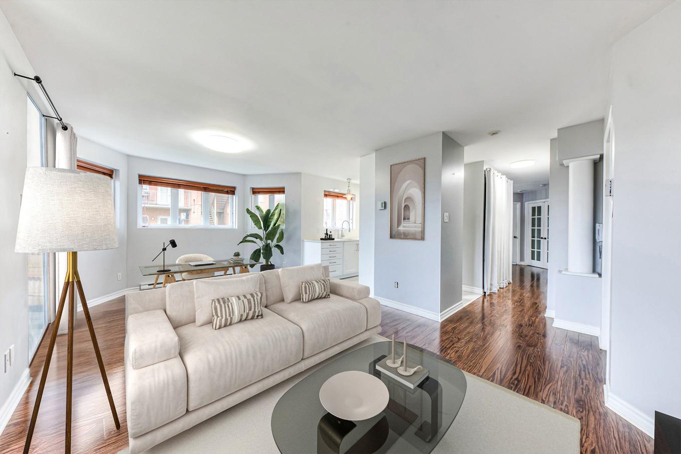 Living room - 101-6795 Av. Raoul, Longueuil (Saint-Hubert), QC - Indoor Photo Showing Living Room