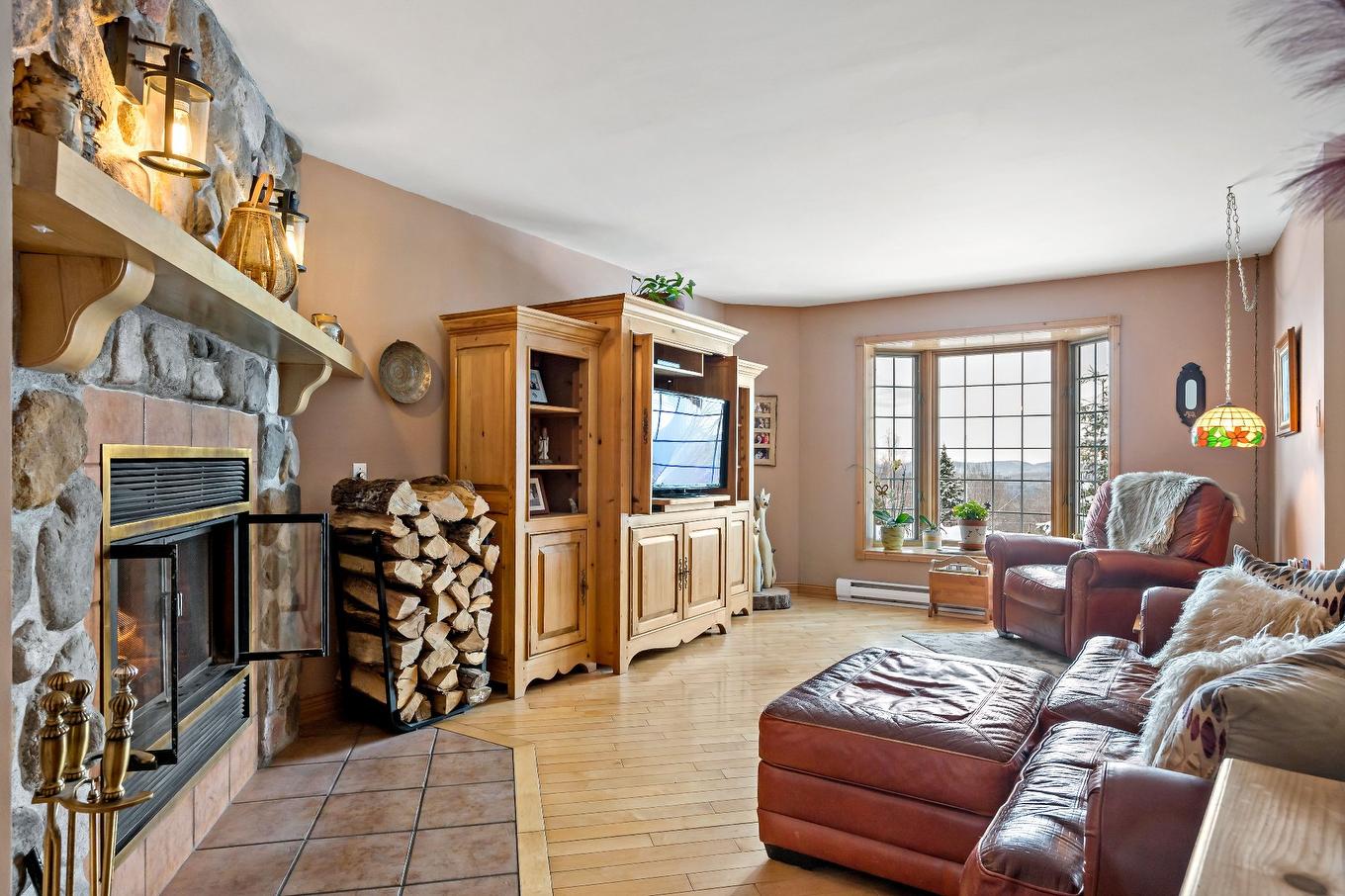 Salon - 2602 Ch. Brunet, Sainte-Agathe-Des-Monts, QC - Indoor Photo Showing Living Room