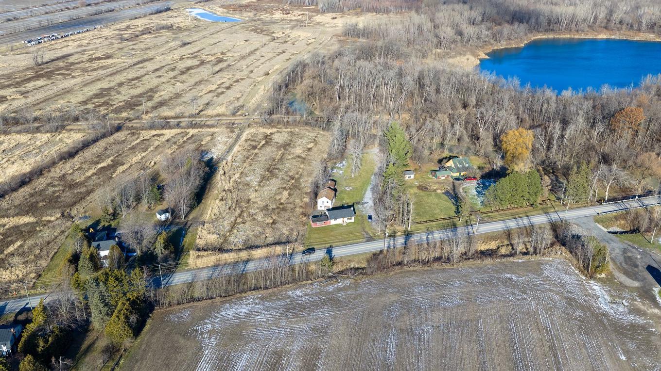 Photo aérienne - 344 Ch. De La Grande-Ligne, Rigaud, QC - Outdoor With View