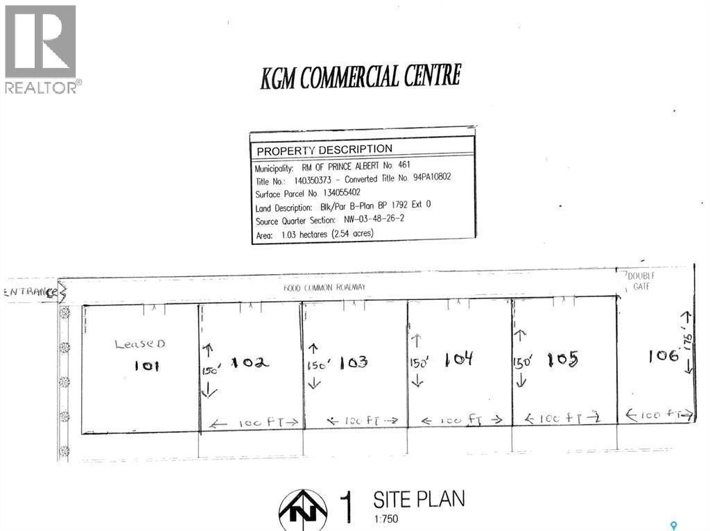 Hwy 2 East Service Road, Prince Albert Rm No. 461, SK