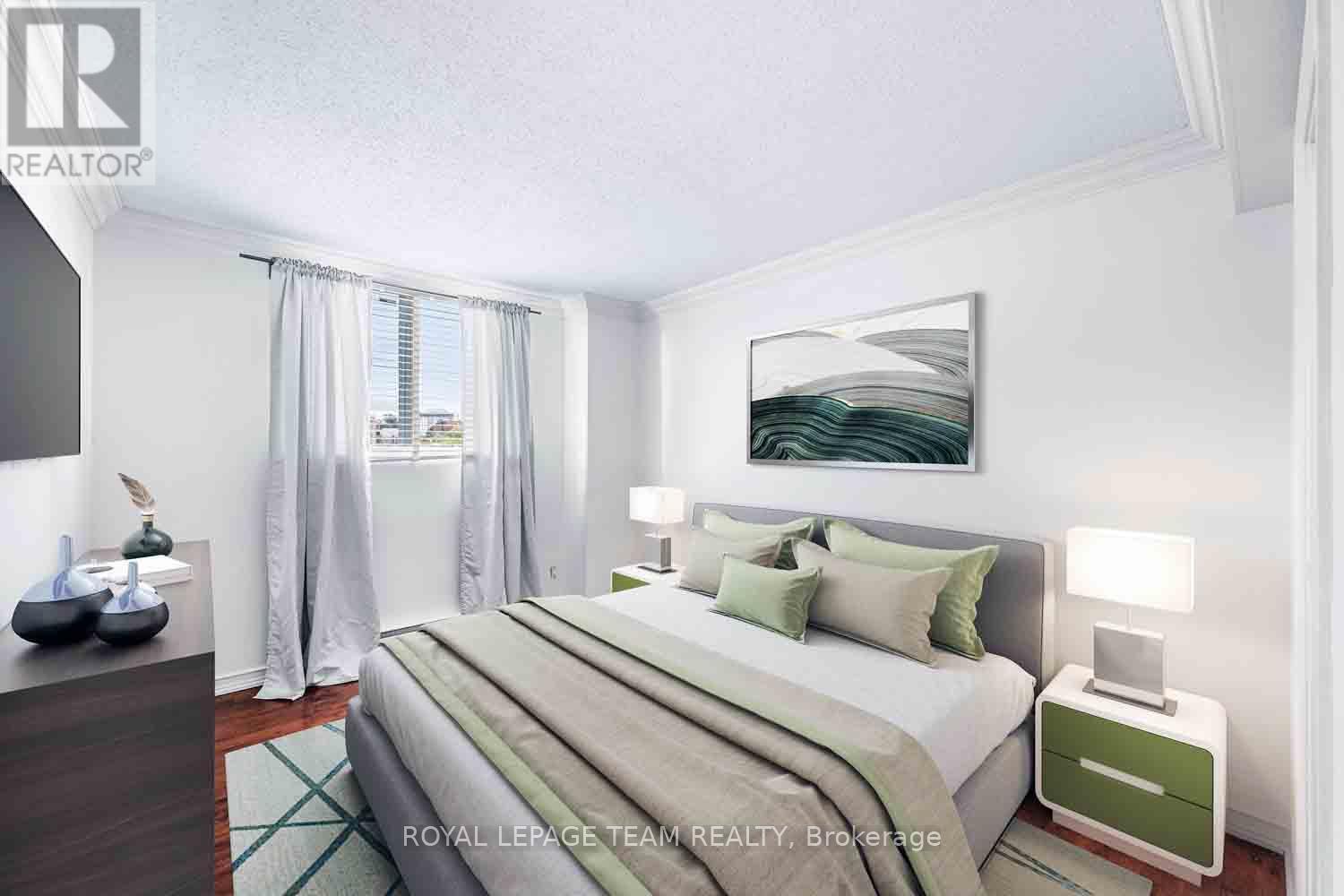 Virtually staged - 504 - 154 Nelson Street, Ottawa, ON - Indoor Photo Showing Bedroom