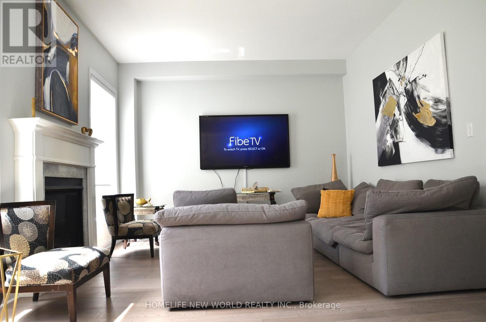 24 Monarch Drive, Halton Hills, ON - Indoor Photo Showing Living Room With Fireplace