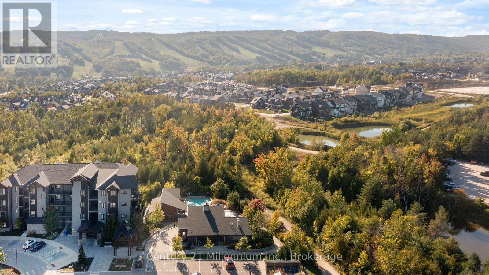 Aerial View - 306 - 20 Beckwith Lane, Blue Mountains, ON - Outdoor With View