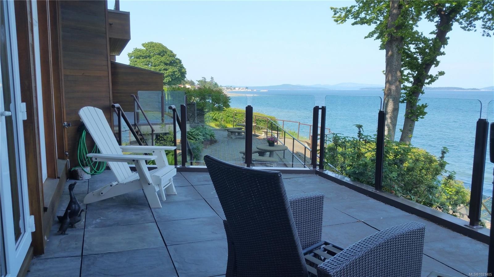 102-9115 Lochside Dr, North Saanich, BC - Outdoor With Body Of Water With Deck Patio Veranda With Exterior