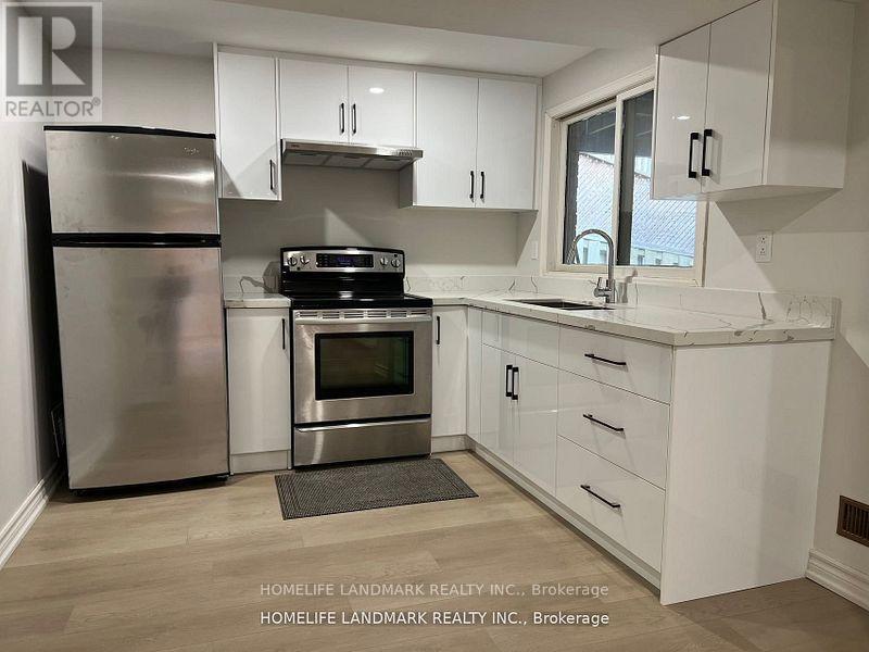 Bsmt - 107 Kearney Drive, Ajax, ON - Indoor Photo Showing Kitchen With Stainless Steel Kitchen