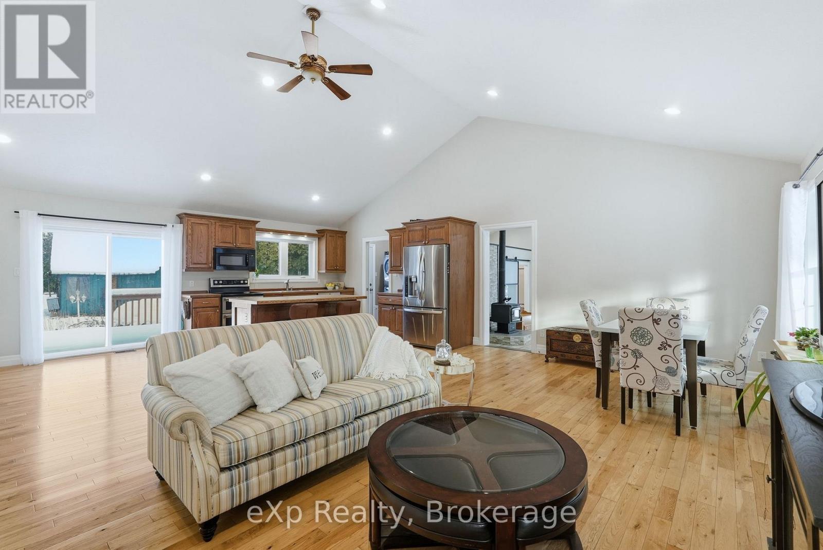 Dining Room and Living Room - 401309 Grey Road 17 Road, Georgian Bluffs, ON - Indoor Photo Showing Living Room