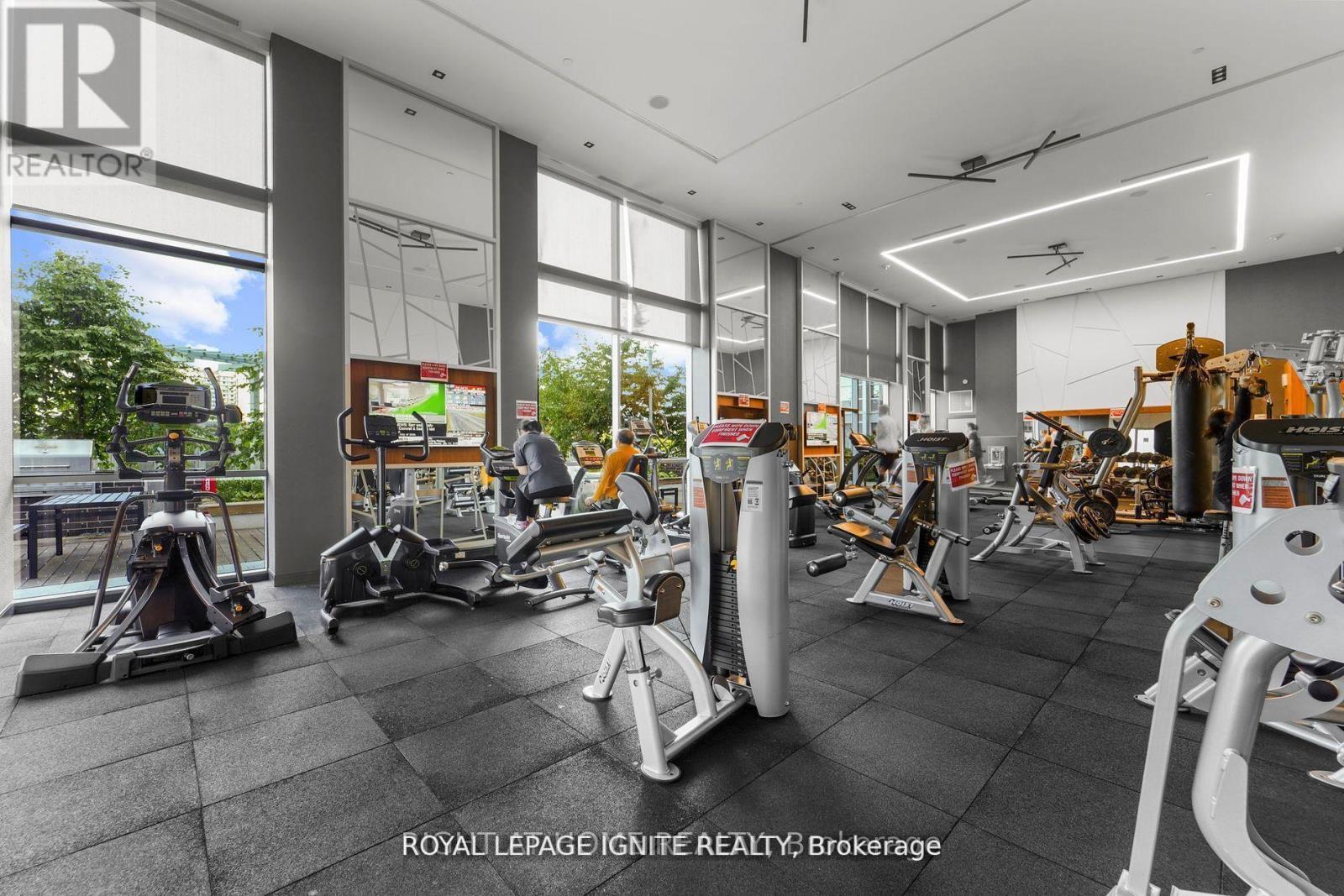 1007 - 255 Village Green Square, Toronto, ON - Indoor Photo Showing Gym Room