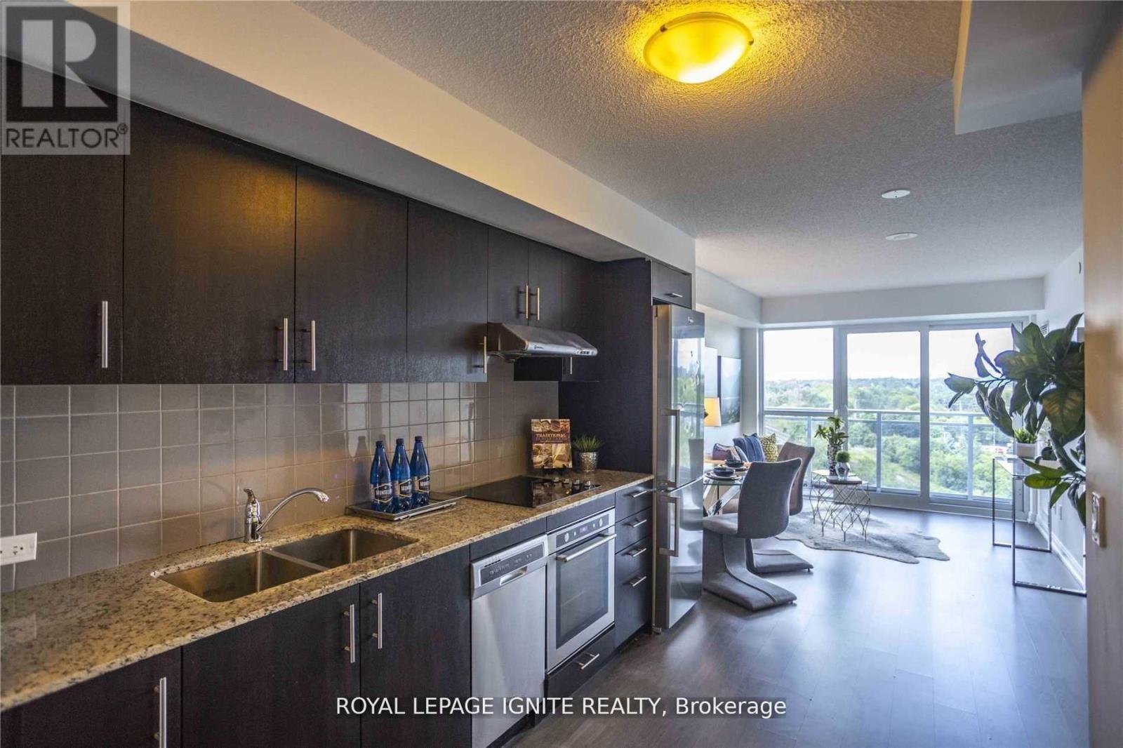 1007 - 255 Village Green Square, Toronto, ON - Indoor Photo Showing Kitchen With Double Sink With Upgraded Kitchen