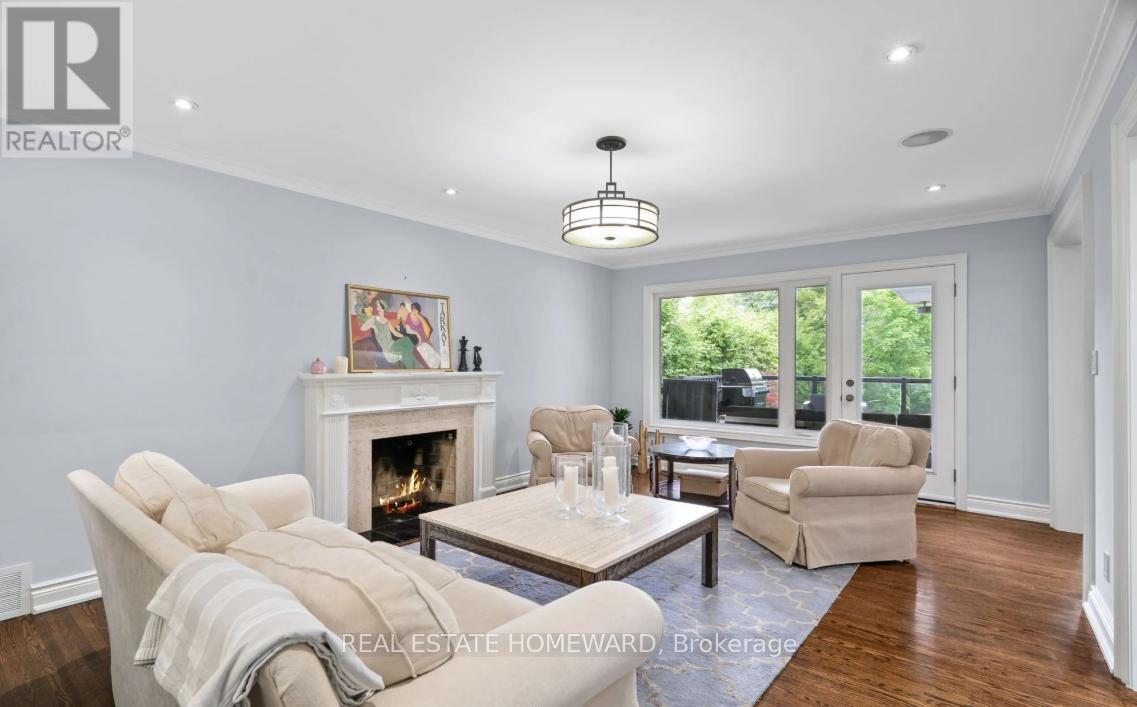 42 Heathview Avenue, Toronto, ON - Indoor Photo Showing Living Room With Fireplace