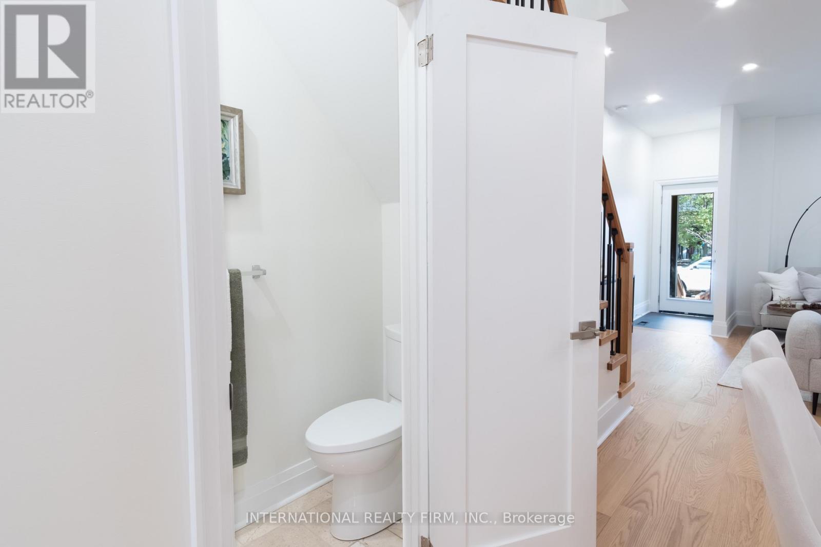 Powder Room First Floor - 46 Morse Street, Toronto, ON - Indoor Photo Showing Bathroom
